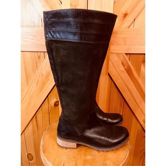 Timberland Bethel Heights Brown Leather Boots Size 7 - Picture 3 of 8